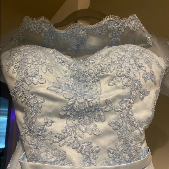 Womens, asymmetrical homecoming dress, size 2. - Picture 2 of 7